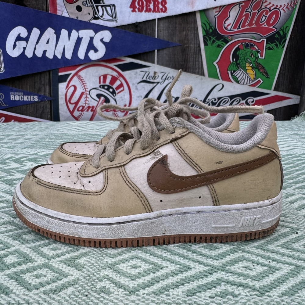 Size 13c - DQ5974-200 Preschool Nike FORCE 1 LV8 PS 'ALE BROWN'